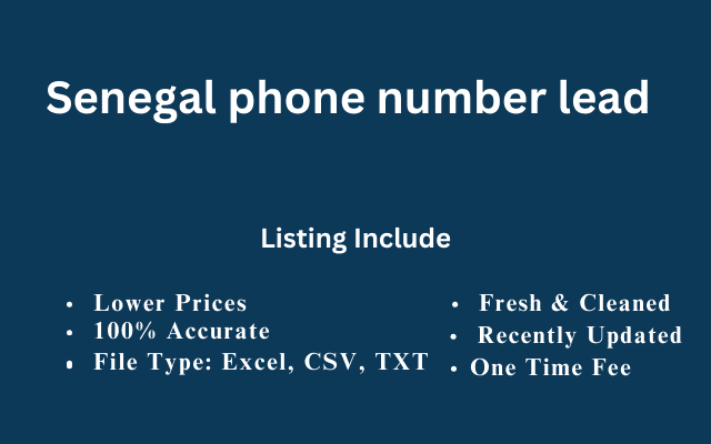 Senegal phone number lead