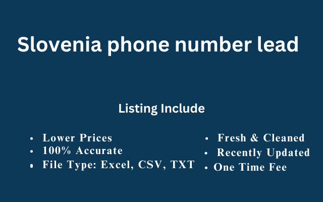 Slovenia phone number lead