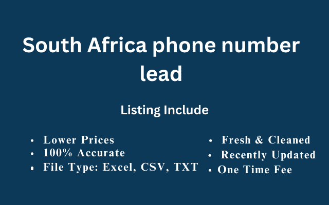 South Africa phone number lead