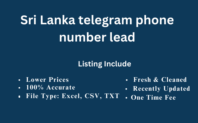 Sri Lanka telegram phone number lead