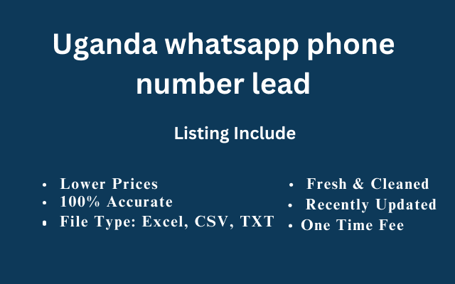 Uganda whatsapp phone number lead