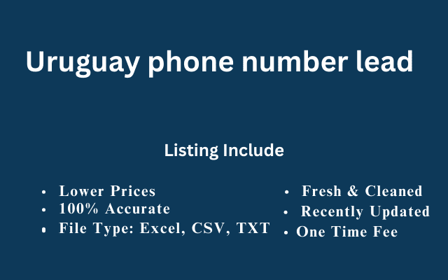 Uruguay phone number lead