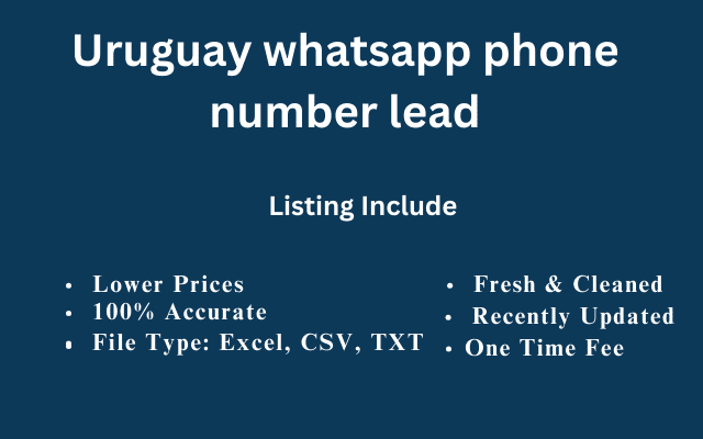 Uruguay whatsapp phone number lead