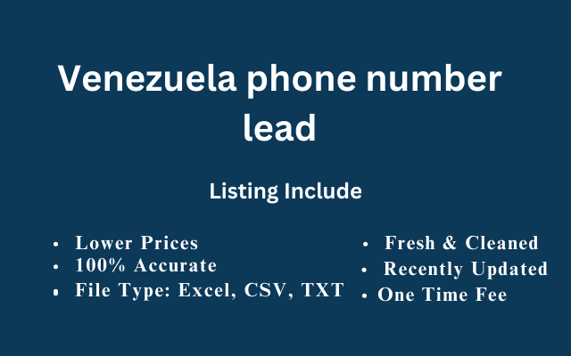 Venezuela phone number lead